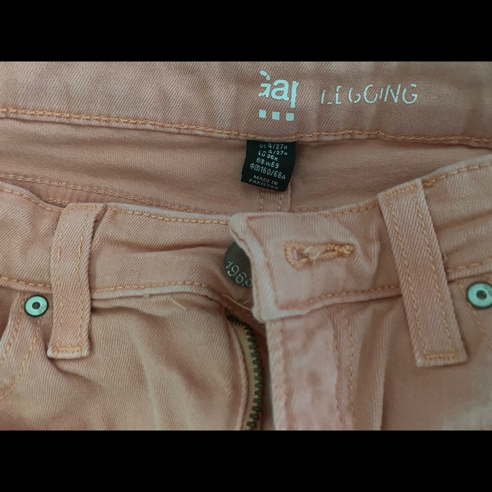 GAP Jean Legging Pink sz 4 - Picture 2 of 3